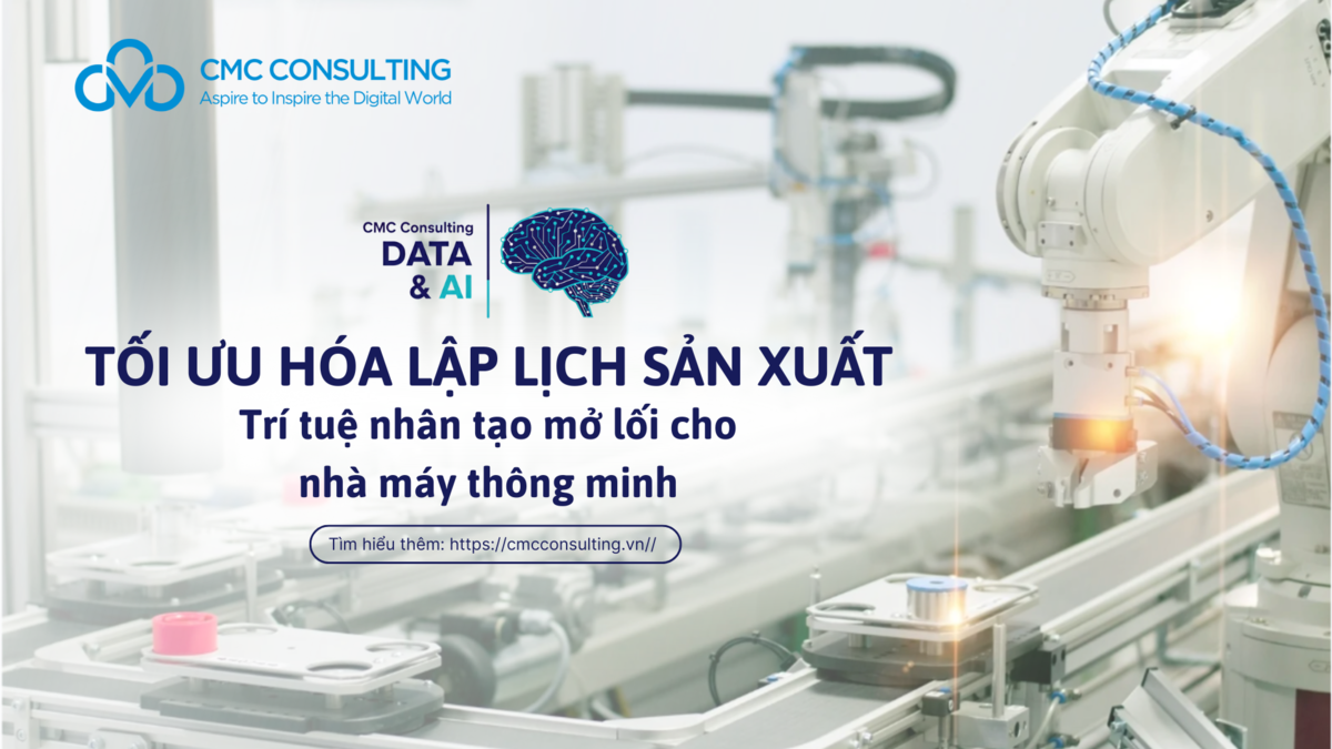 TỐI ƯU HÓA LẬP LỊCH SẢN XUẤT- TRÍ TUỆ NHÂN TẠO MỞ LỐI CHO NHÀ MÁY THÔNG MINH TỐI ƯU HÓA LẬP LỊCH SẢN XUẤT- TRÍ TUỆ NHÂN TẠO MỞ LỐI CHO NHÀ MÁY THÔNG MINH