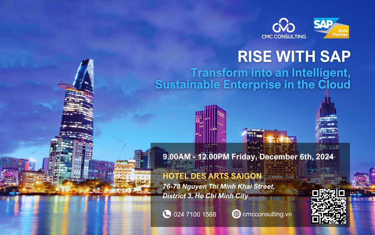 RISE WITH SAP HO CHI MINH CITY SEMINAR (6/12/2024) - REGISTER NOW!