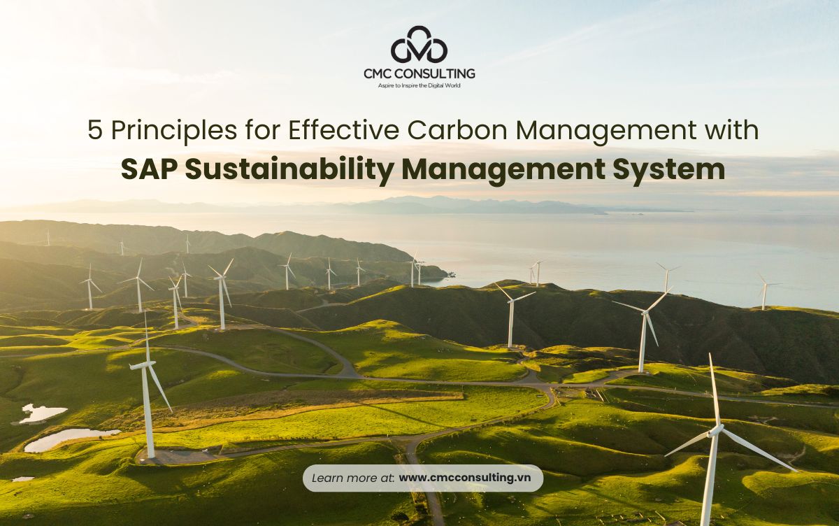 5 PRINCIPLES FOR EFFECTIVE CARBON MANAGEMENT WITH SAP SUSTAINABILITY MANAGEMENT SYSTEM